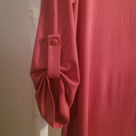 NWT Cupio Long Sleeve Shirt W/ Button Sleeves Sz L - Picture 2 of 4